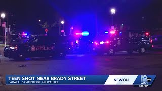 Teen shooting near Brady Street in Milwaukee under investigation