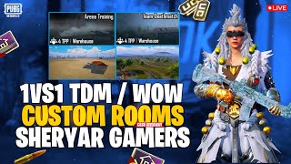 PUBG MOBILE LIVE CUSTOM ROOM CASH + UC GIVEAWAY STREAM  | #sheryargamers 🤑🤑