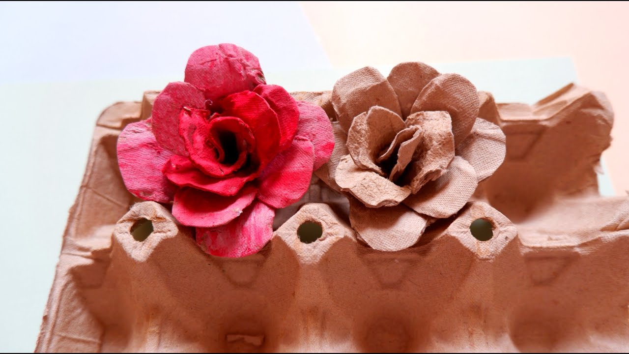 How To Make A Rose From Egg Cartons DIY Roses Best Out Of Waste how-to-make-a-rose-from-egg-cartons-diy-roses-best-out-of-waste