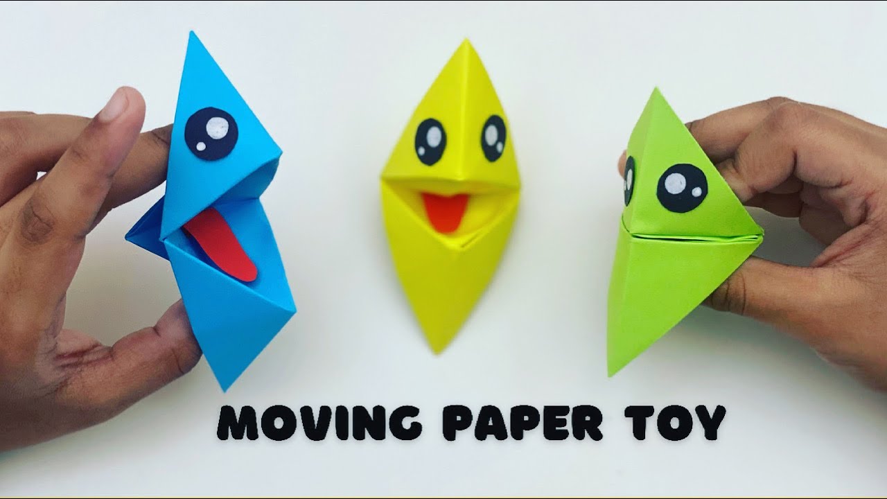 How To Make Easy Moving Paper Toy For Kids / Nursery Craft Ideas / Paper  Craft Easy / KIDS crafts - Yo…