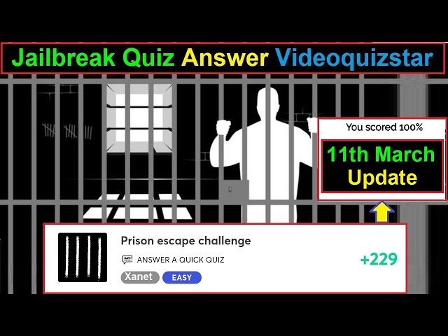 Prison Escape Game under Discover - 25 SBs to complete the quiz at 100% -  Answers : r/SwagBucks