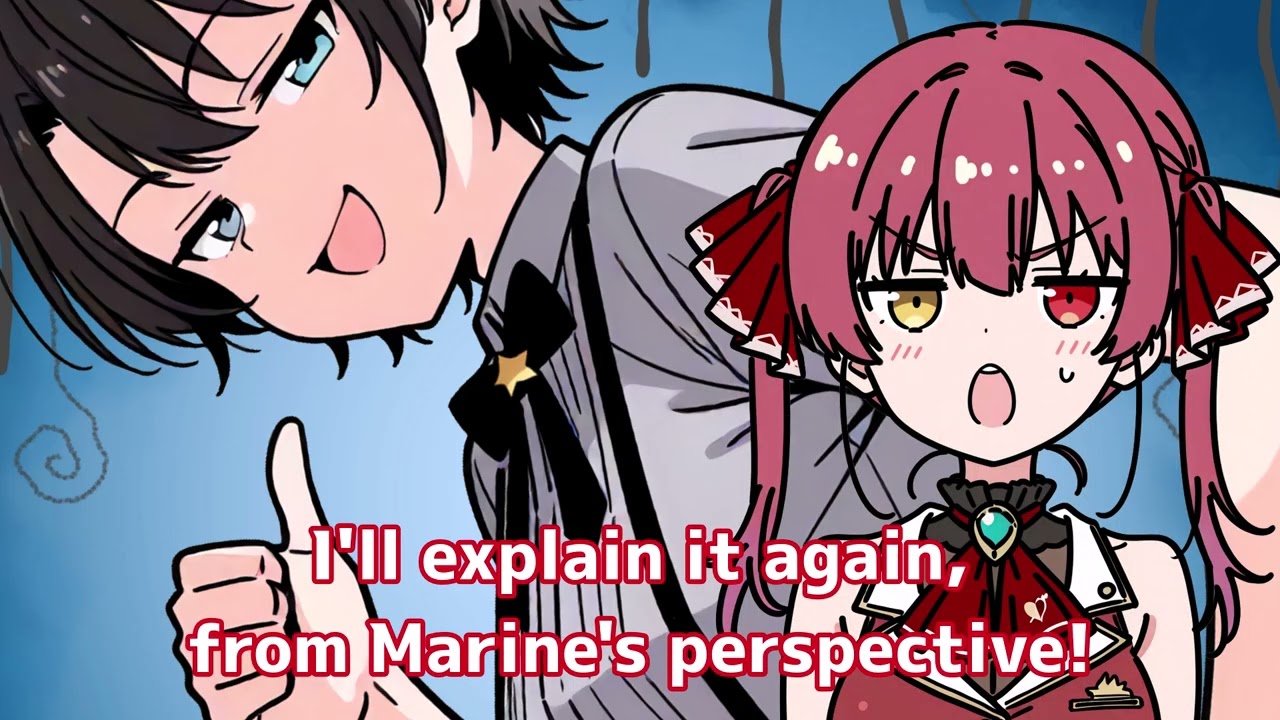 Марин и Субару рассказывают две совершенно разные истории об инциденте с фиолетовой резинкой [Час...