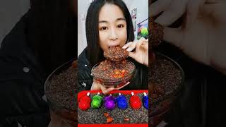 EATING ICE CREAM MUKBANG WITH BLACK SESAME SEEDS