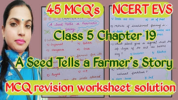 NCERT EVS/{45Quiz} / Class 5 /Chapter 19/ A seed tells a farmer