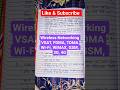 Wireless Networking, VSAT &amp; Mobile Communication | RGPV Notes 5 semester cs