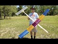 Giant rubber powered airplane wins national championship!