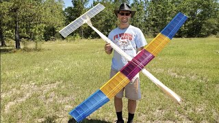 Giant rubber powered airplane wins national championship!