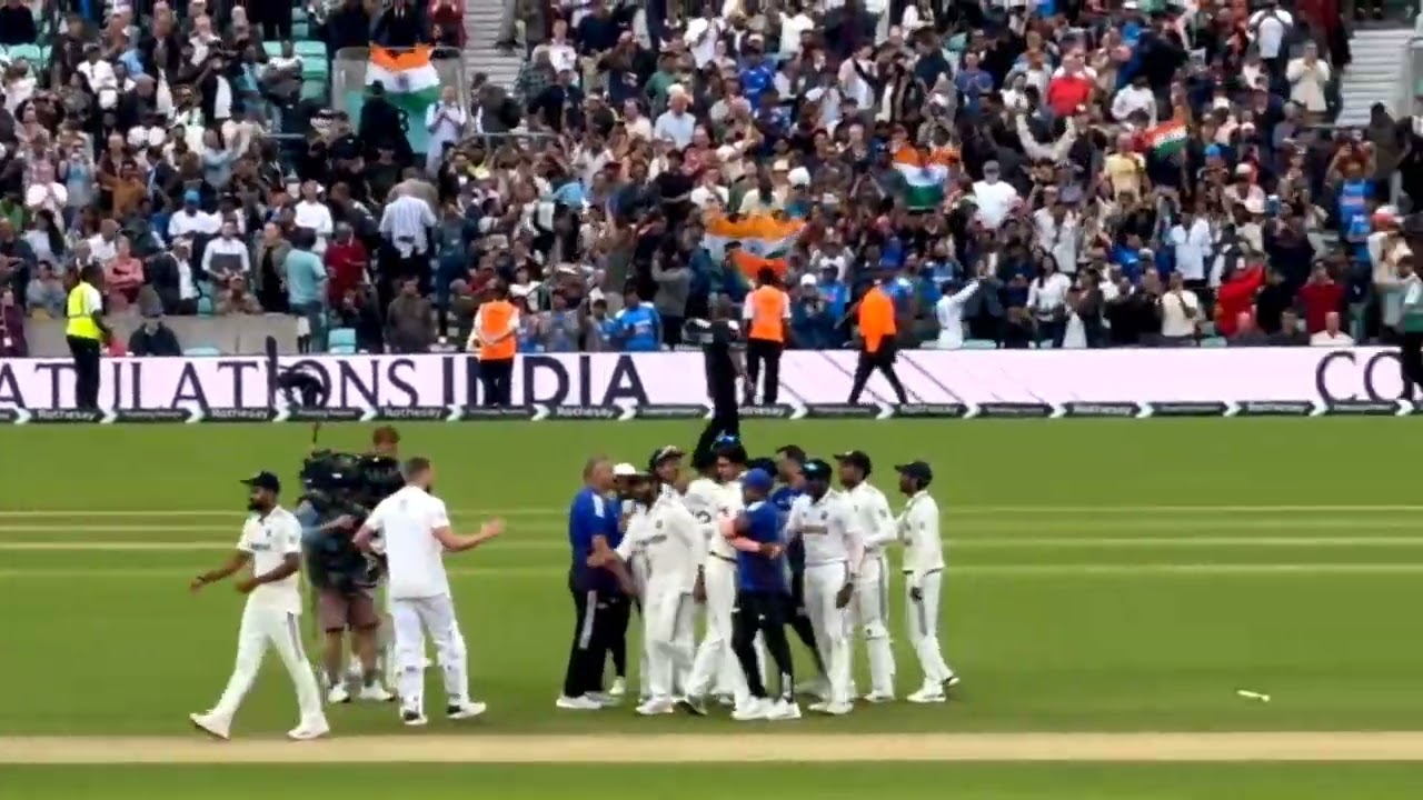 Indian vs England 5th test last wicket in oval stadium London 