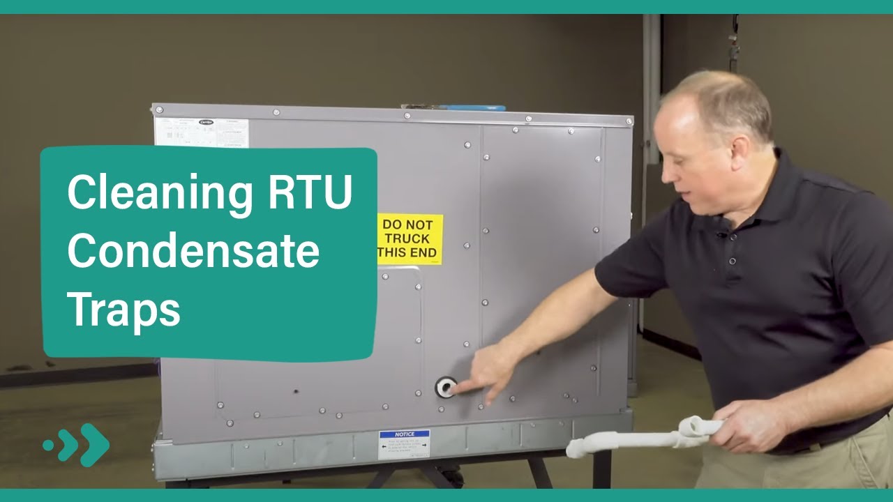 How to Clean a Packaged RTU Condensate Trap YouTube