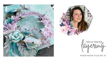 Mixed Media Layering Tips and Tricks Tutorial with Aquarelle Dreams from Prima | Floating Frame