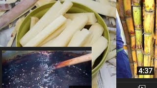 Making of molasses from sugarcane at home without pressing machine