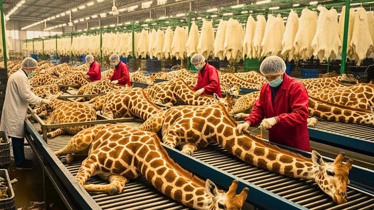 Inside the Giraffe Facility Industry 🦒 | From Controlled Breeding to Leather By-Product Handling