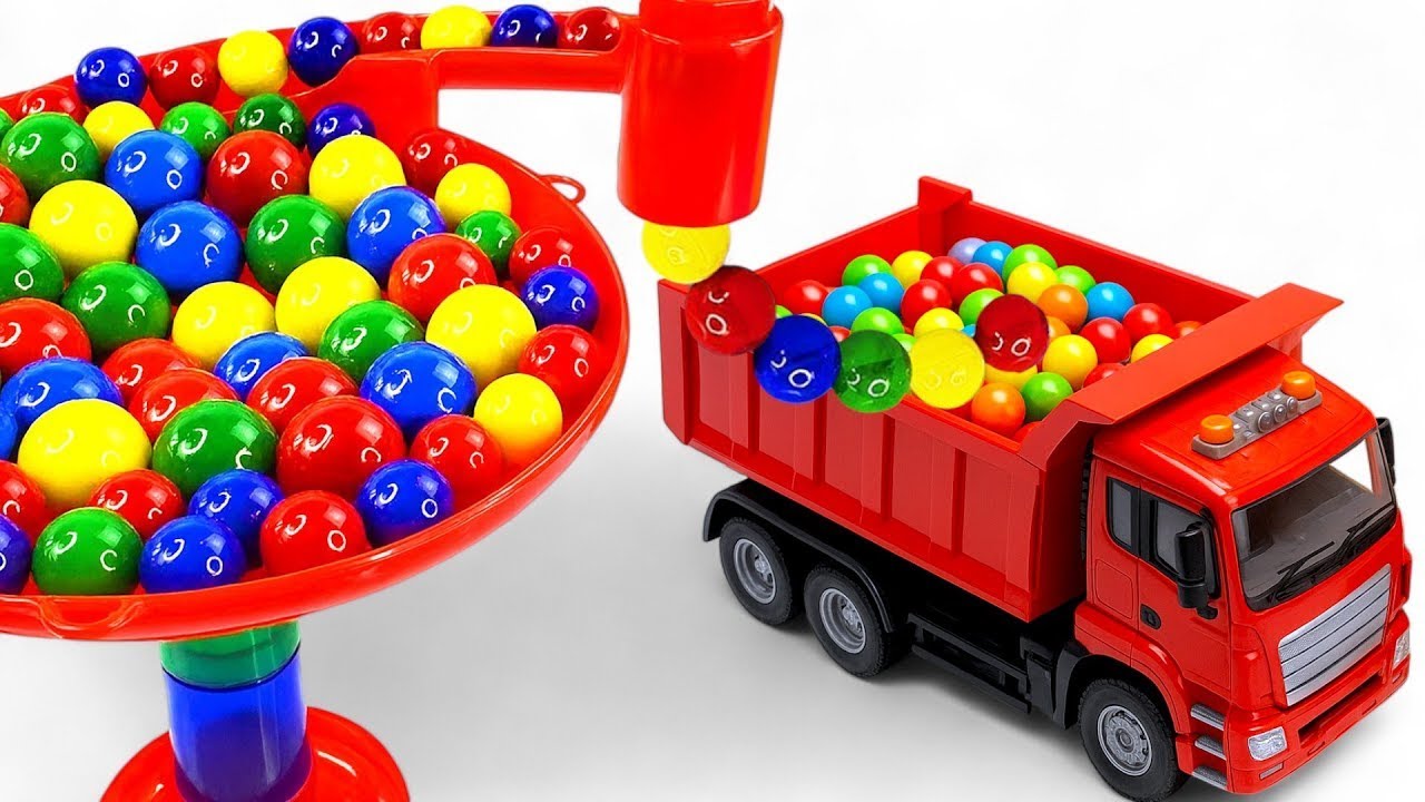 Marble Run Race ☆ HABA Slope, Dump Truck & Garbage Trucks & Ambulance & Vehicle Full Compilation #2