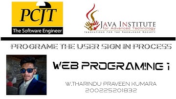 Web project Task 03 | 1st year | Semester 01 | Java Institute