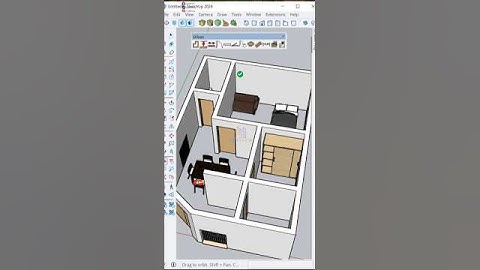 How to Use the Dibac plugin in SketchUp | Fastest way to Create Wall in SketchUp #shorts #shortsfeed