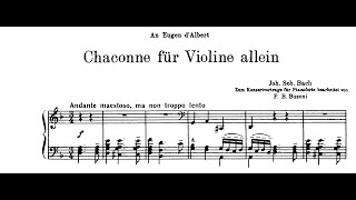 BachBusoni: Chaconne in D minor (Margulis, Kissin, Larrocha, Rösel, Weissenberg, Ginzburg)