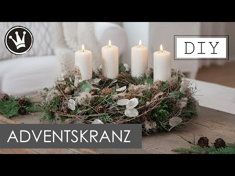 DIY - ADVENTSKRANZ mit Trockenblumen selber binden | Adventskranz Trend  2021 | DekoideenReich - YouTube