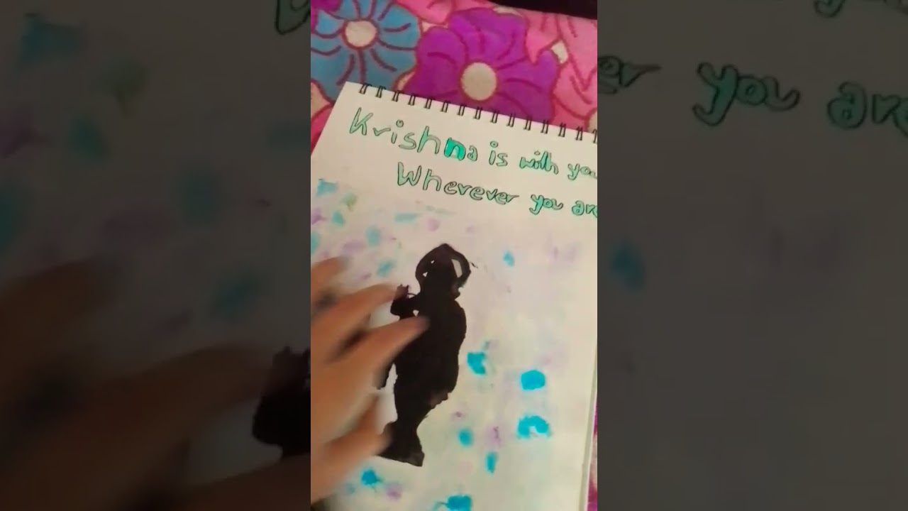 Drawing krishna//🤭 I made a spelling mistake🤭