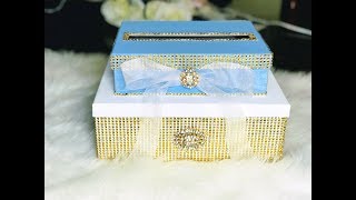 DIY Baby Shower Card box | Wedding Gift Box | Wedding Card Box | Totally Dazzled GIVEAWAY!!
