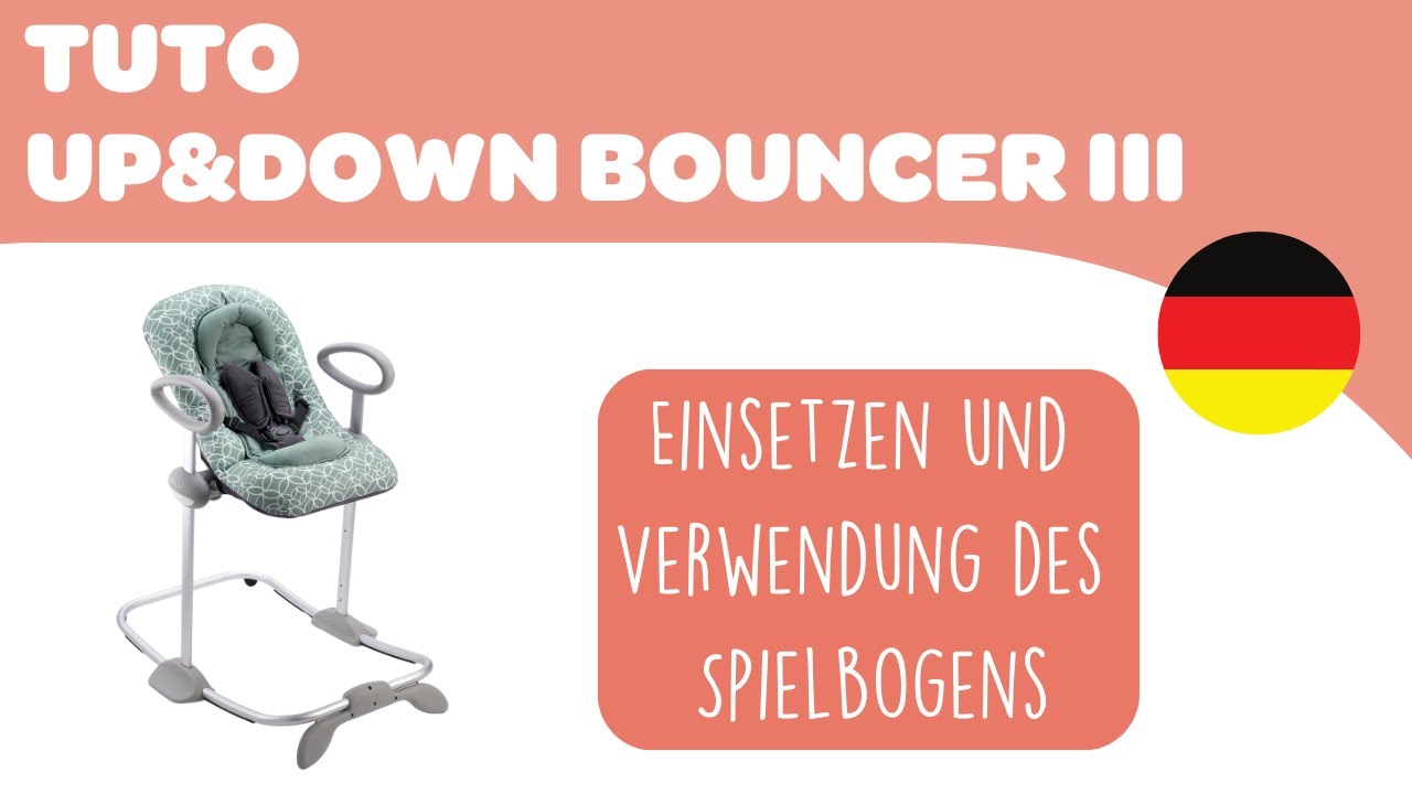 BEABA - UP&DOWN III BOUNCER  - Gebrauchsanweisung :  Einsetzen und Verwendung des Spielbogens