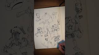 Robots drawings, reference and imaginative # shorts #drawing #robot