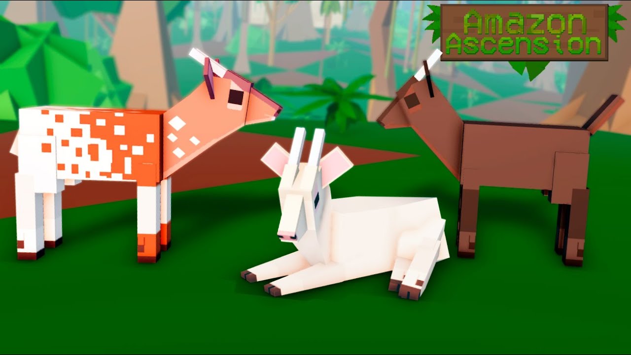 O TRIO DE CERVOS RAROS!!! MELANÍSTICO, ALBINO E MALHADO #25 | AMAZON ASCENSION