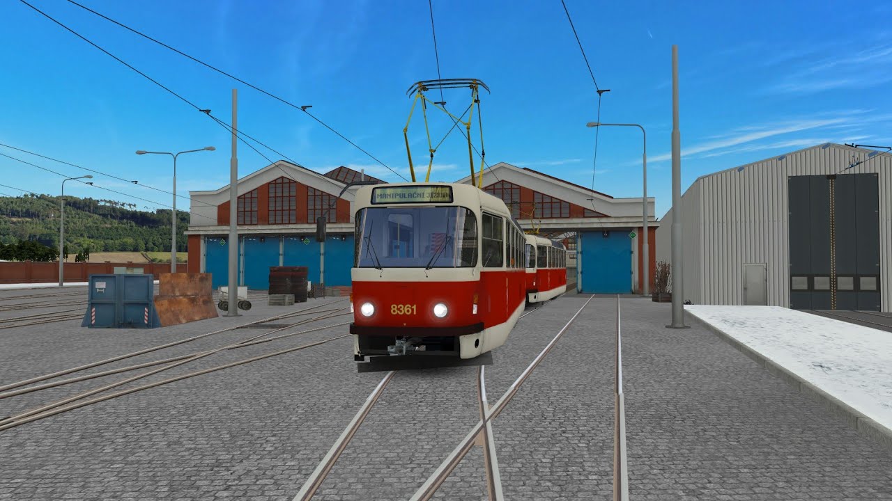 Manipulační jízda z Červeného Vrchu do vozovny Střelná Hora.