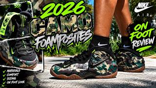 2026 Nike Cammo Foamposite's on Foot