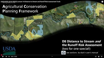 (ARCHIVED 2018 VIDEO) Lecture 14: Distance to Stream and Runoff Risk Assessment Tools