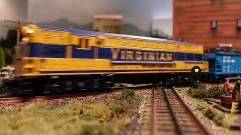 O GAUGE VIRGINIAN NIGHT ON THE HIGHLY DETAILED LAYOUT.