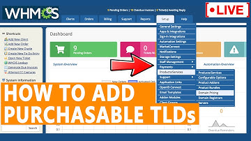 [🔴LIVE] How to add Purchasable TLDs and its prices in WHMCS?