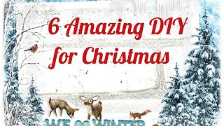 6 DIY Amazing Christmas ideas🎄 Новогодние Идеи 🎄 ideas de navidad