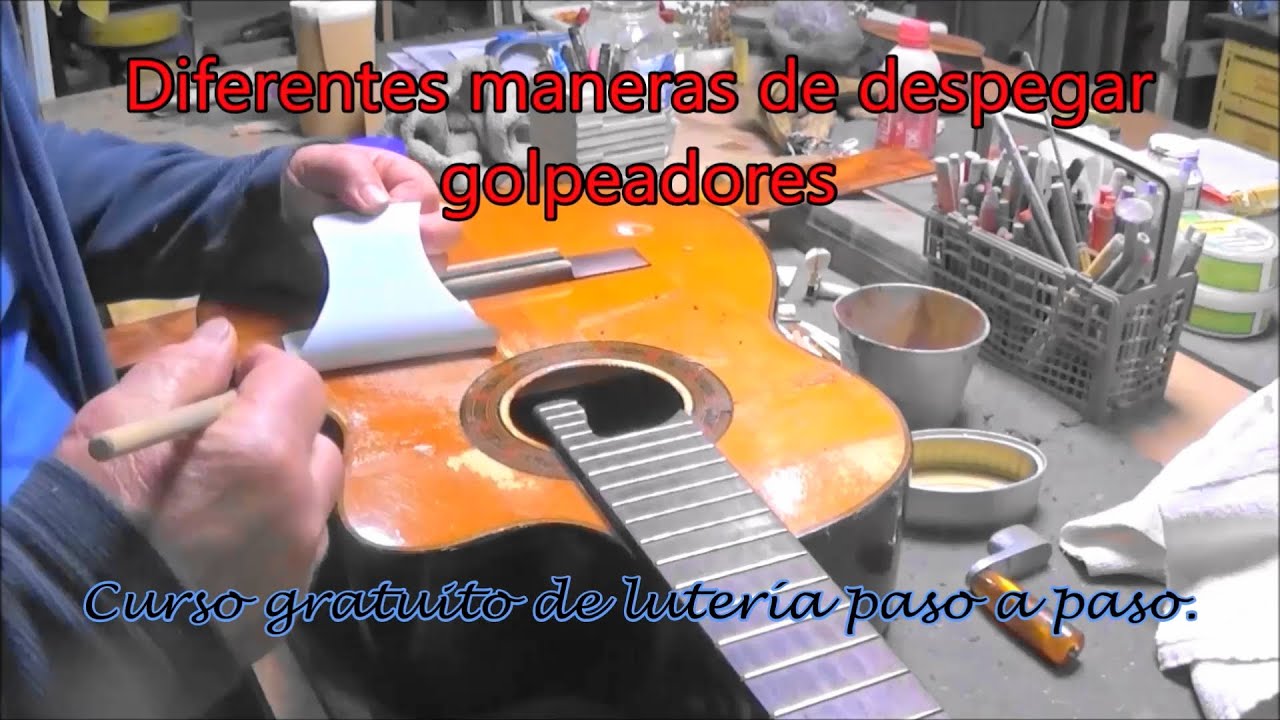 Diferentes maneras de despegar golpeadores sin dañar el barniz.