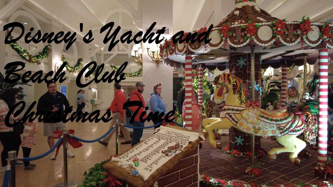 Disney's Yacht and Beach Club Resorts Christmas Time Tour