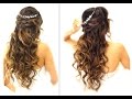 ★ EASY Wedding Half-Updo HAIRSTYLE with CURLS | Bridal Hairstyles for Long Medium Hair