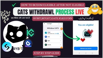 Cats Withdrawal Process Bybit, Kucoin, Gate.io – How to Add withdrawal Address