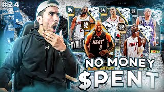 FULL DIAMOND LINEUP! WINNING MY 6TH UNLIMITED RING! | NO MONEY SPENT #24 (NBA 2K24 MyTEAM)