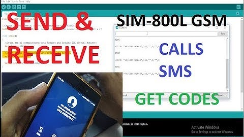 SEND-RECEIVE SMS-CALLS SIM-800l Arduino