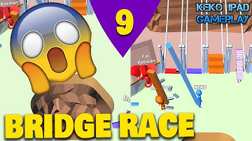 Bridge Race - Level 9 - KEKO IPAD GAMEPLAY Android ios