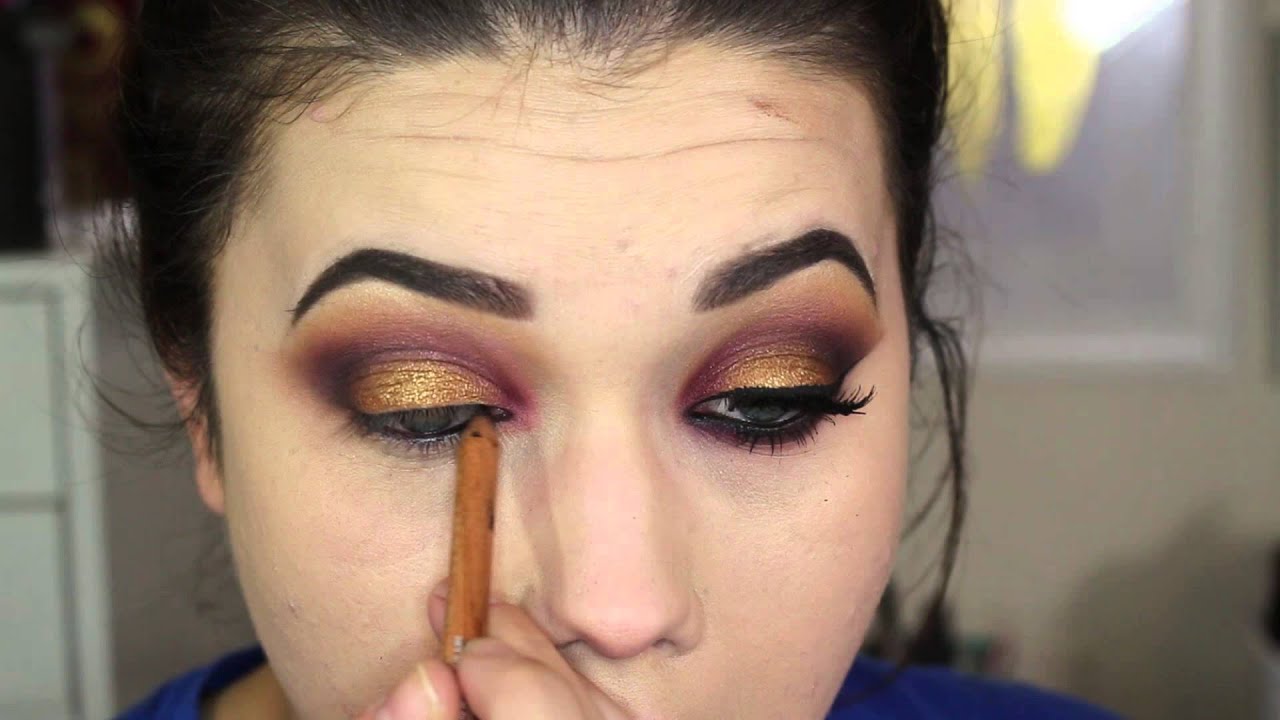 Amber & Amethyst Eye Tutorial | thatgirlshaexo - YouTube