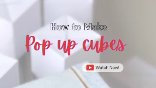 How to make Jumping pop up cubes || with voiceover 😍 DIY Tutorial
