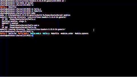 Linux Module Programming   Minimal C Code