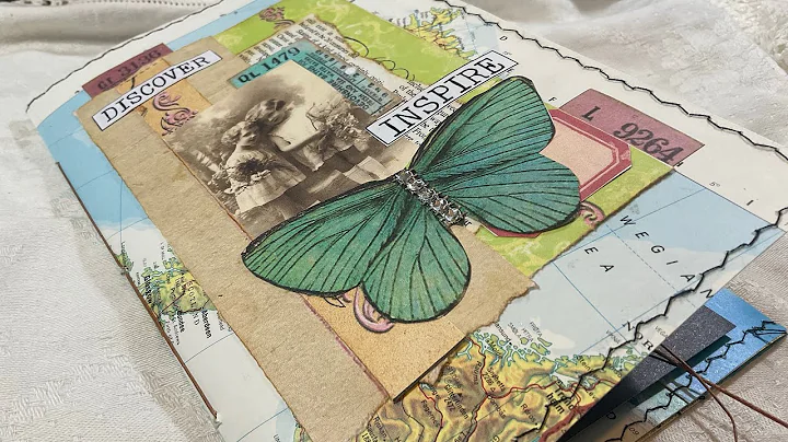 Pt 1 : Making a Junk journal from book pages for my Art/Happy place junk journal