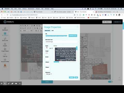 Flux console rich text editor responsive image