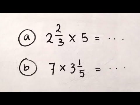 Video: Bagaimana cara mengalikan bilangan campuran dikalikan bilangan bulat?