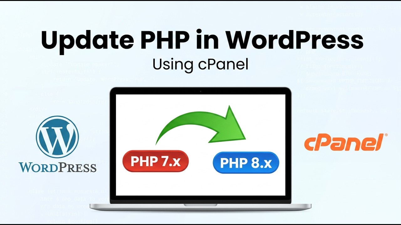 How to Update PHP Version in WordPress Using cPanel - YouTube