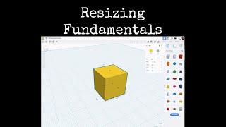 TinkerCAD Tips!  Resizing Fundamentals.               #tinkercad #caddesign #3dprintable #3dprinting