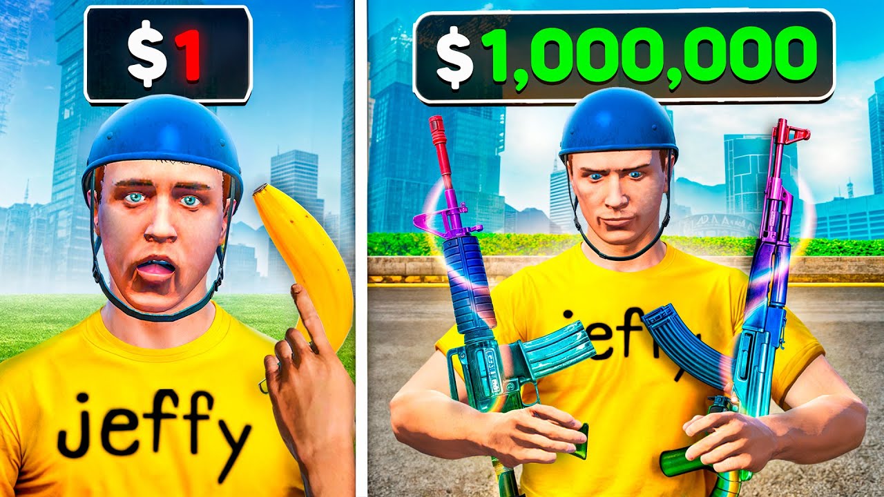 $1 vs $1,000,000 WEAPON In GTA 5!