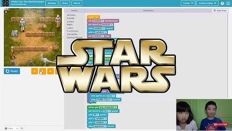 Secrets of Coding in Code.org: Programming a STAR WARS Game - Watch Out the StormTrooper!
