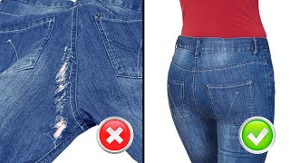 Best method to fix a hole in jeans invisible!